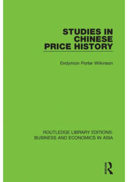 Studies in Chinese Price History