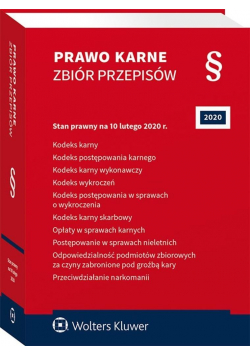 Prawo karne. Zbiór przepisów
