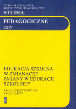 Studia pedagogiczne LXIV