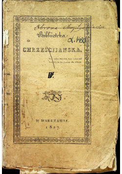Obrona chrystianizmu tom 1 1827 r