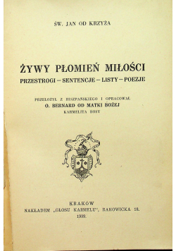 Żywy Płomień Miłości 1939r