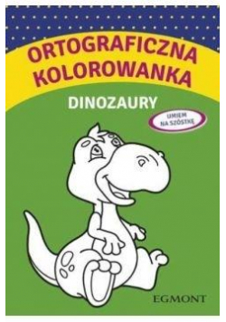 Ortograficzna kolorowanka z dinozaurami