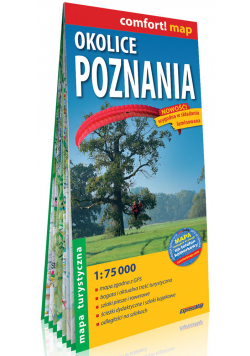 Okolice Poznania laminowana mapa turystyczna 1:75 000