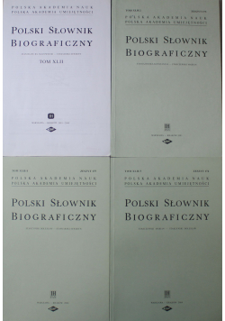 Polski Słownik Biograficzny Tom XLII 4 tomy