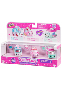 Shopkins S1 Cutie Cars 3-pak mix