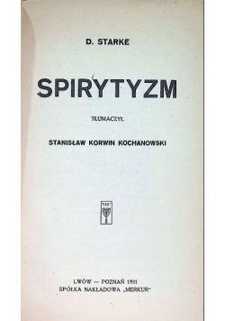 Spirytyzm 1921 r.