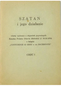 Szatan i jego działanie Część I
