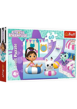 Puzzle 60 Gabby na basenie  Gabby's Dollhouse