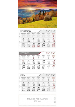 Kalendarz 2020 Trójdzielny W Beskidach CRUX