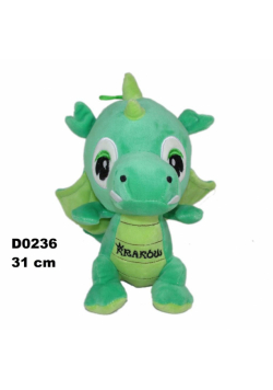Smok "Kraków" ciemny zielony 31cm
