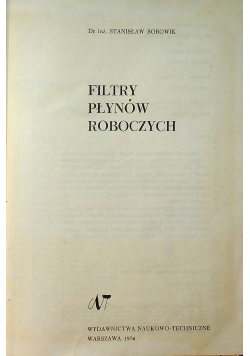 Filtry płynów roboczych