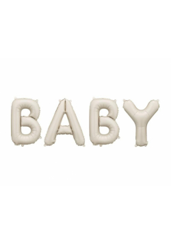 Balon foliowy Baby beżowy 140x43cm