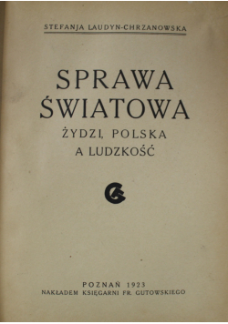 Sprawa światowa 1923 r.