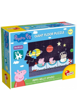 Puzzle 24 Gigant - Świnka Peppa w kosmosie