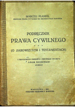 Podręcznik prawa cywilnego 1922