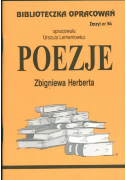 Biblioteczka Opracowań: Poezje Zbigniewa Herberta