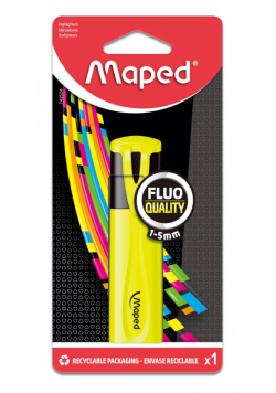 Zakreślacz Fluo Peps żółty blister