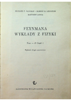 Feynmana wykłady z fizyki 2 Część 1