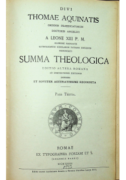 Summa Theologica 1923 r