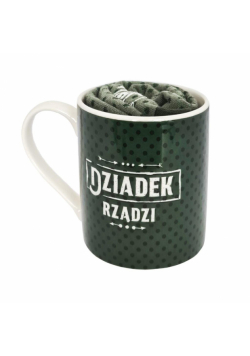 Kubek ze skarpetami dla Dziadka