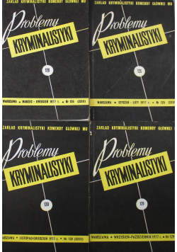 Problemy kryminalistyki 4 numery 1977 r.