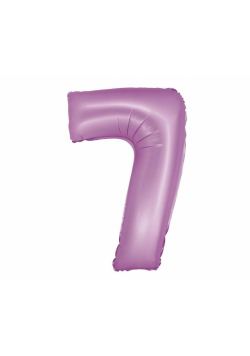 Balon foliowy Smart cyfra 7 lawendowy matowy 76cm