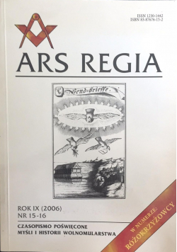 Ars Regia Rok IX Nr 15 16