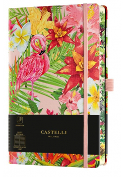 Notatnik 13x21cm linia Castelli Eden Flamingo