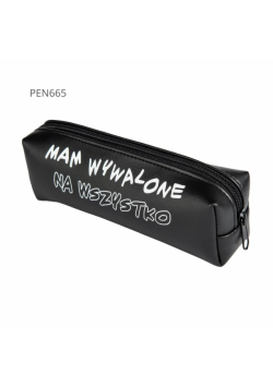 Piórnik jednokomorowy czarny - Mam wywalone na ...