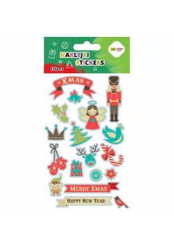 Naklejki Xmas 10x20cm HAPPY COLOR