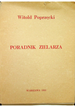 Poradnik zielarza