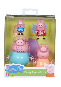 Świnka Peppa Zestaw rodzina 4 figurki
