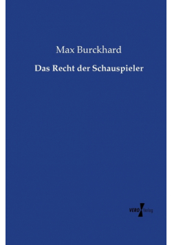 Das Recht der Schauspieler