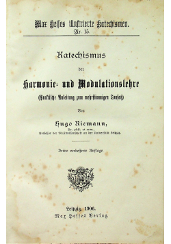 Katechismus der harmonie und Modulationslehre