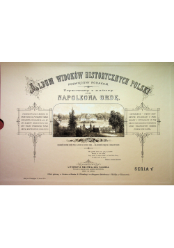Album widoków historycznych Polski Seria V Reprint z 1882 roku