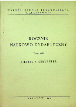 Rocznik naukowo dydaktyczny Zeszyt 4 / 59 Filologia germańska