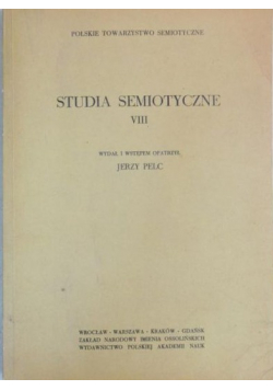 Studia semiotyczne VIII