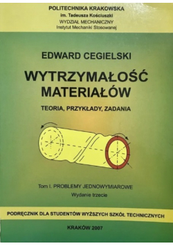 Wytrzymałość materiałów Teoria przykłady zadania