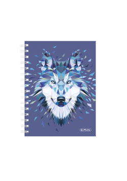 Brulion na spirali A5/100K kratka Wild Wolf (2szt)