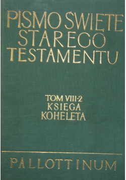 Pismo Święte Starego Testamentu Tom  VIII - 2
