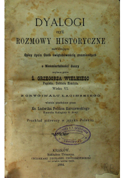 Dyalogi czyli rozmowy historyczne 1884 r.