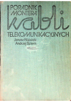 Poradnik montera kabli telekomunikacyjnych