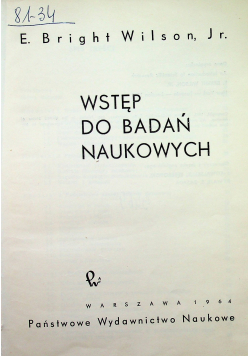 Wstęp do badań naukowych