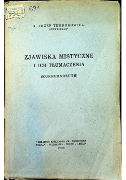 Zjawiska mistyczne i ich tłumaczenia 1933r