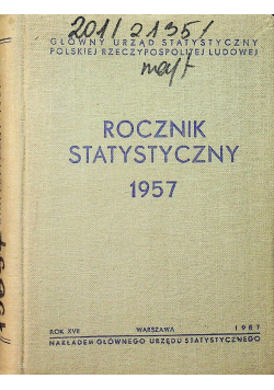 Rocznik statystyczny 1957