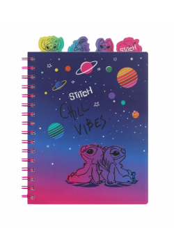 Kołobrulion A5 Disney Black Stitch 100 kartek wzór 1