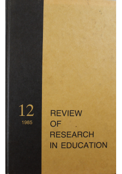Review of researche in education tom 12