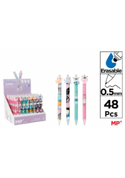 Długopis ścieralny 0,5mm pieski kotki (48szt)