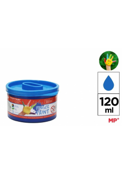 Farba do malowania palcami niebieska 120ml (6szt)