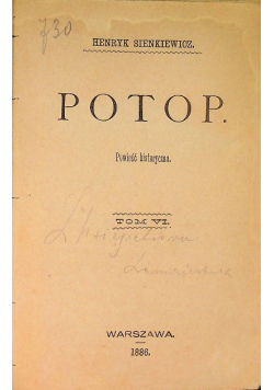 Potop powieść historyczna 1886 r